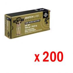 200 Munitions PARTIZAN PPU 308 win HPBT 168gr 