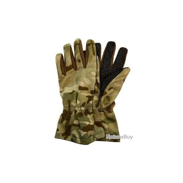 Paire de gants avec protection polaire interne camouflage MTP anglais - Taille M uniquement