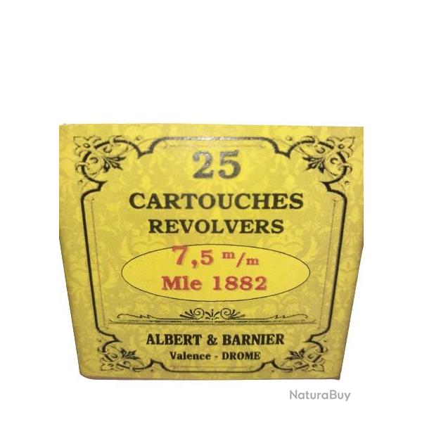 7,5 mm 1882 ou 7,5mm Suisse: Reproduction boite cartouches (vide) ALBERT & BARNIER 8743462