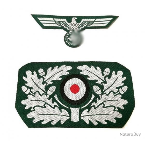 Insigne Wehrmacht casquette Officier Alder BeVo WW2 REPRO Seconde Guerre Mondiale