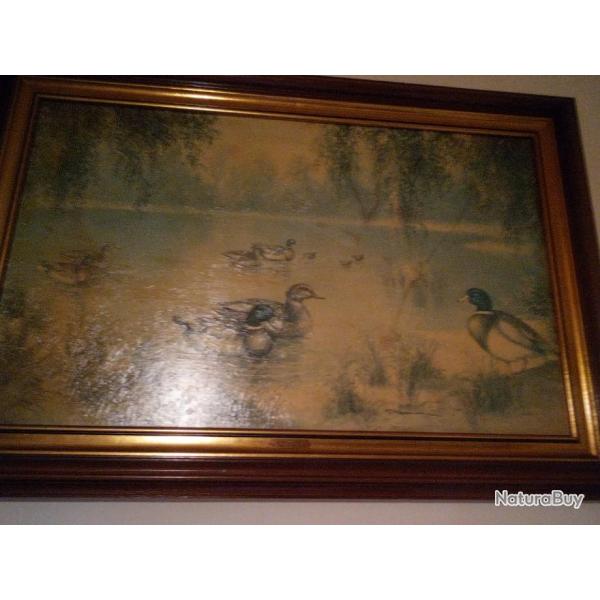 vendre tableaux canards style dcor chasse