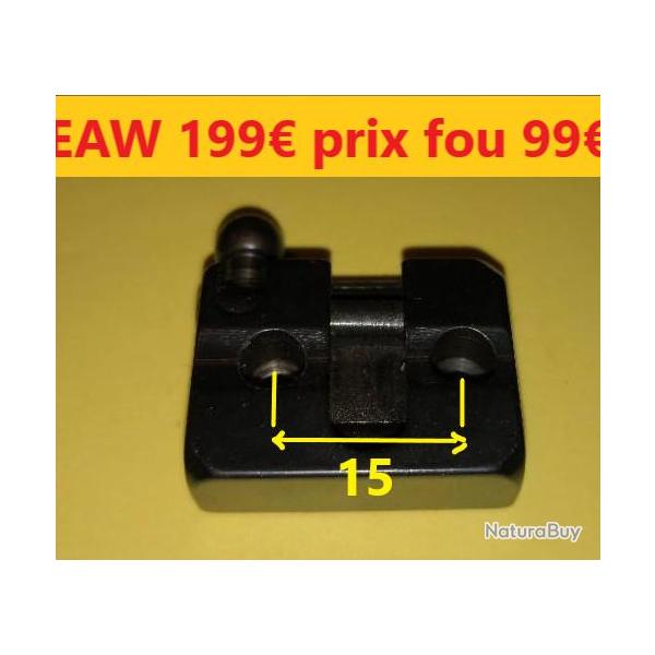 Embase EAW Arrire  hauteur 7.5 mm  entraxe 15 avec 2 vis     occasion comme NEUVE  H815-1