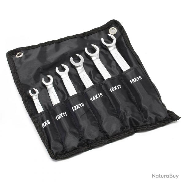 Jeu 6 cls pour conduite de frein 8-19 mm cl polygonale plate  durite de frein 16_0002265