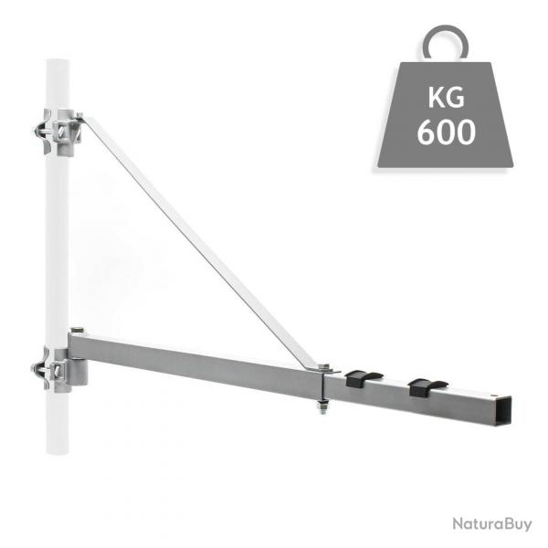 Bras pivotant levage palan support 600g 110cm treuil cble potence fixation 16_0002386