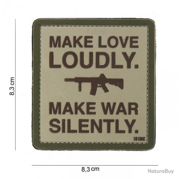 Patch 3D PVC Make Love Loudly Desert (101 Inc)