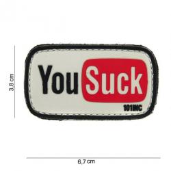 Patch 3D PVC YouSuck Rouge (101 Inc)