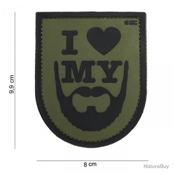 Patch 3D PVC I Love My Beard OD (101 Inc)