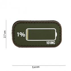 Patch 3D PVC Low Battery OD & Coyote (101 Inc)