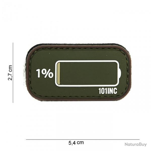 Patch 3D PVC Low Battery OD & Coyote (101 Inc)