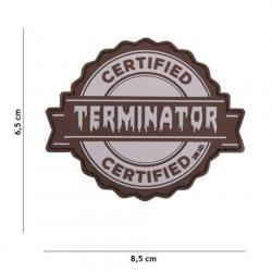 Patch 3D PVC Terminator Gris (101 Inc)