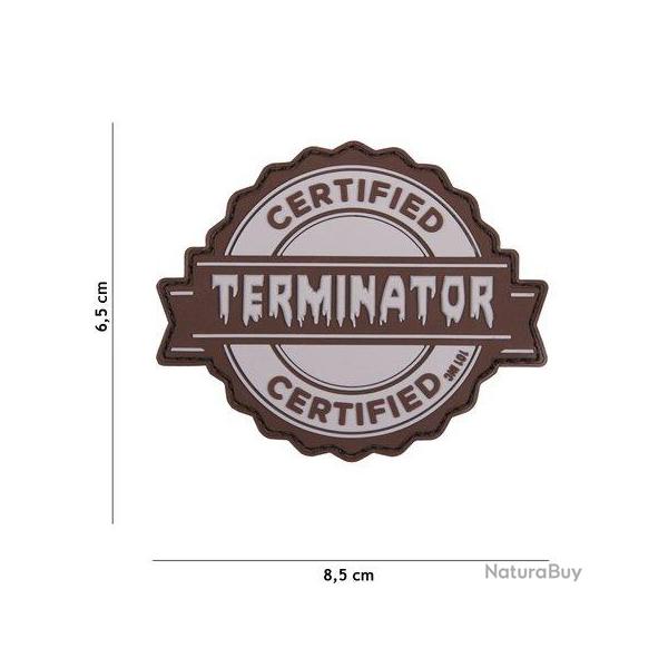 Patch 3D PVC Terminator Gris (101 Inc)