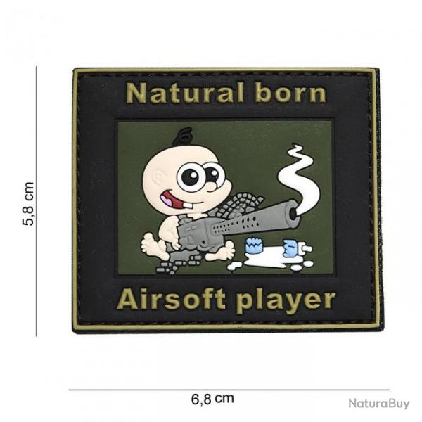 Patch 3D PVC Natural Born Player Airsoft (101 Inc)