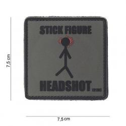 Patch 3D PVC "Stick Figure Headshot" (101 Inc)