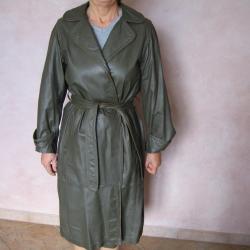 Manteau cuir femme
