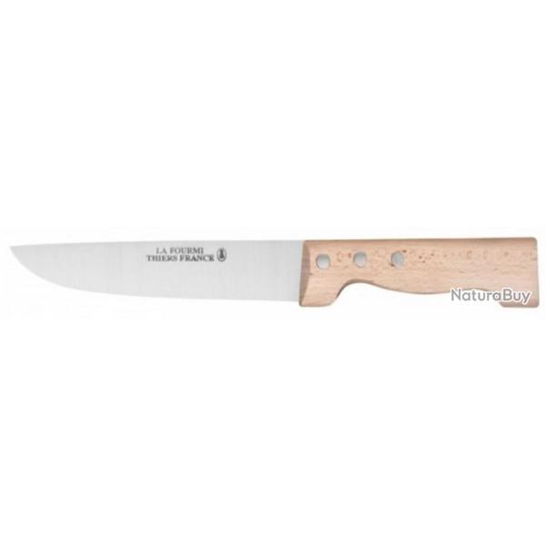 COUTEAU DU BOUCHER PROFESSIONNEL LA FOURMI LAME 20 CM CARBONE MANCHE BOIS