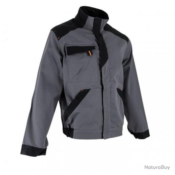 Blouson de travail bicolore et multipoche LMA BRASURE Gris / Noir 5 / XL