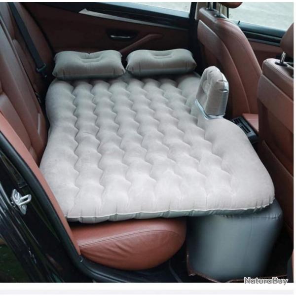 Matelas gonflable gris 137 x 88 x 40 cm pour voiture - Livraison gratuite et rapide