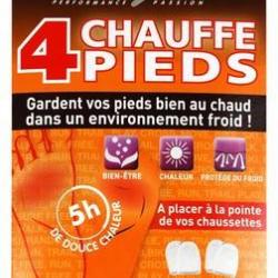 BLISTER DE 4 CHAUFFE-PIEDS RYWAN