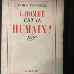 Livre L'Homme est-il humain? 3ème ed. de Ramon Fernandez