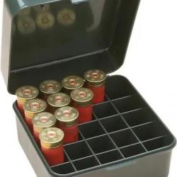 Boîte Pour 25 Cartouches De Chasse Calibre 12, 16 et 20 Verte