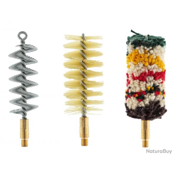 Set De Trois Brosses Spirales De Nettoyage Pour Fusil Calibre 12