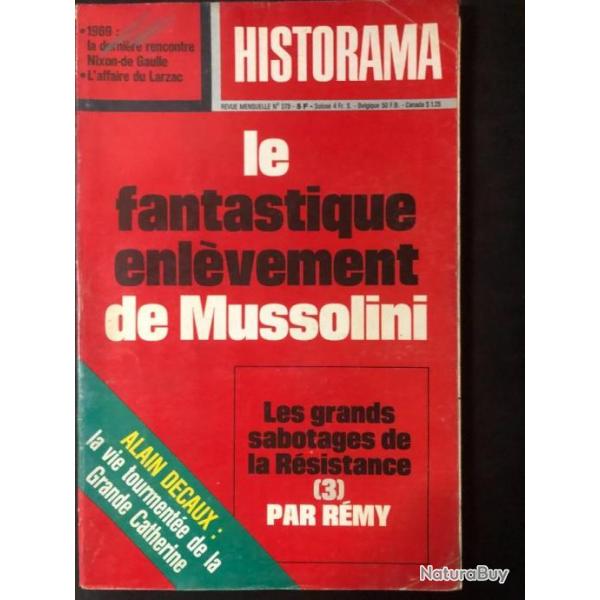 Revue Historama No 279 : Le fantastique enlvement de Mussolini