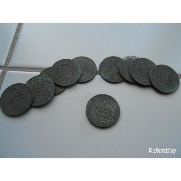 10 pieces APPAREILS AUTOMATIQUE  monnaies FRANCE
