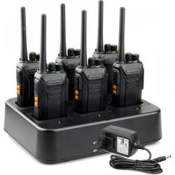 Lot de 6 talkie walkies 446 MHz VOX 16 canaux rechargeables - LIVRAISON GRATUITE ET RAPIDE