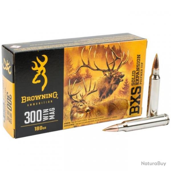Munitions Browning BXS Cal.300 win mag 180gr 11.66g PAR 20