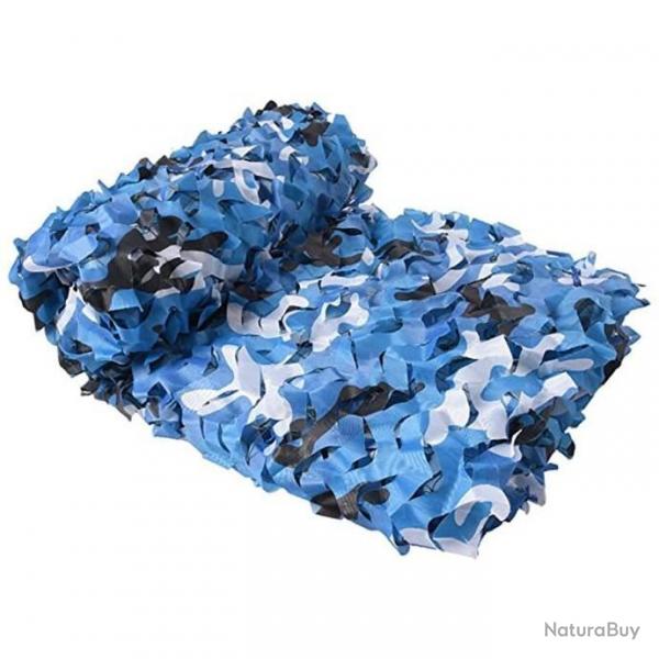 TOP ENCHERE - Filet de camouflage renforc 2 x 3 m - Bleu - LIVRAISON GRATUITE ET RAPIDE