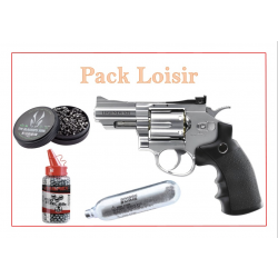 Pack Revolver CO2 S25 LEGENDS + 500 plombs + 1500 Plombs Ronds + 5 capsule CO2