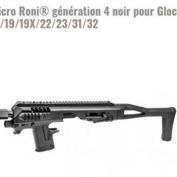 Micro Roni génération 4 Noir pour Glock 17/19/19X/22/23/31/32