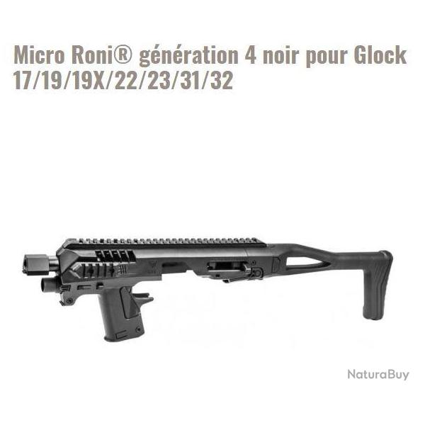 Micro Roni gnration 4 Noir pour Glock 17/19/19X/22/23/31/32