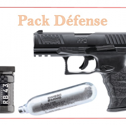 Pack Pistolet PPQ M2 T4E - WALTHER Bronzé + 5 capsules CO2 + 500 bille de caoutchouc