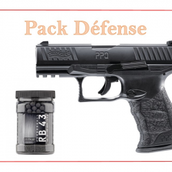 Pack Pistolet PPQ M2 T4E - WALTHER Bronzé + 500 bille de caoutchouc