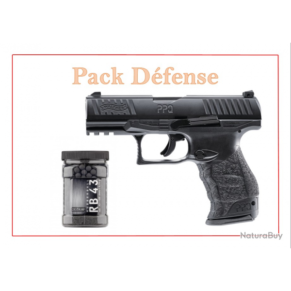 Pack Pistolet PPQ M2 T4E - WALTHER Bronz + 500 bille de caoutchouc