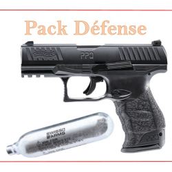 Pack Pistolet PPQ M2 T4E - WALTHER Bronzé + 5 capsule de CO2