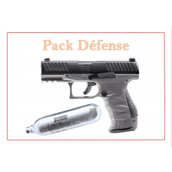Pack Pistolet PPQ M2 T4E - WALTHER gris + 5 capsules de CO2