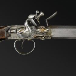 Curieux Pistolet À Silex De Grand Calibre Signé MC KNIGHT, DUBLIN