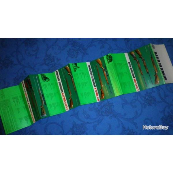 Catalogue dpliant ARMES DE STEYR-MANNLICHER