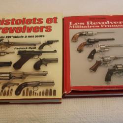 Lot 2 livres pistolets et revolvers