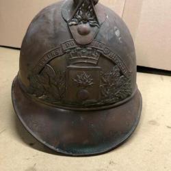 CASQUE SAPEURS POMPIERS MLE 1895 SAINT HIPPOLYTE -68-