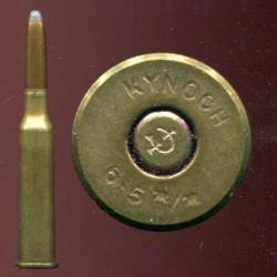 6.5 x 53 R Mannlicher - KYNOCH - balle cuivre pointe plomb arrondie