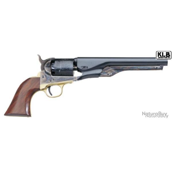 Revolver Uberti 1861 NAVY CIVIL Calibre 36 - Canon de 7.1/2" - Blanc Poigne ivoire