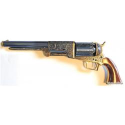 Revolver Uberti walker Calibre 44 - Canon de 9" - grave incruste or-bleu