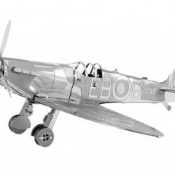 MetalEarth Aviation: WWII SUPERMARINE SPITFIRE 10x7.7x4.6cm. maquette 3D en métal avec 1 feuille. su