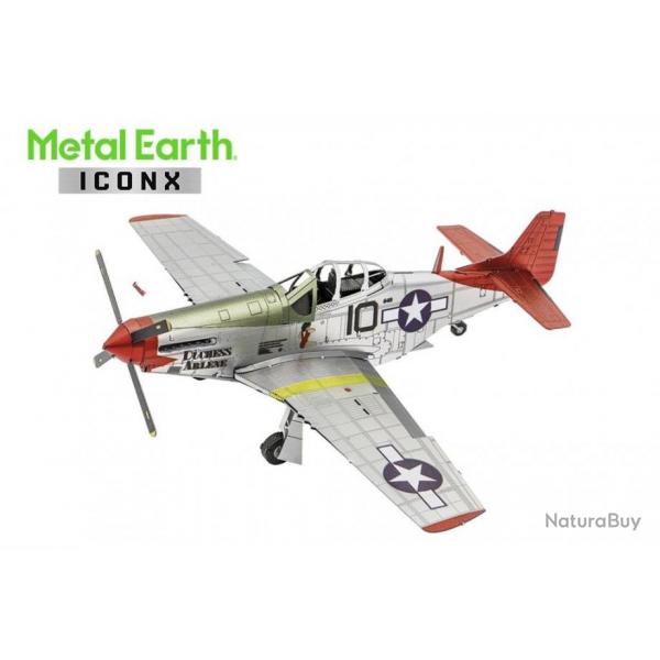 MetalEarth: ICONX - P-51D MUSTANG DUCHESS ARLENE maquette 3D en mtal