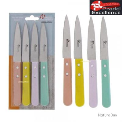 AUTHENTIQUE - MALLETTE 6 COUTEAUX + 1 FUSIL BOITE COULEUR