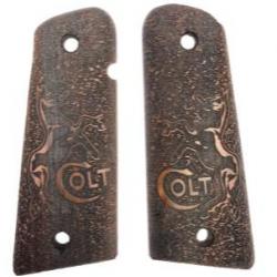Poignée en bois personnalisée avec Logo Colt 1911, découpée au Laser+ Visserie