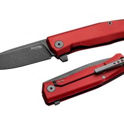 Couteau LionSTEEL Myto Red Manche Aluminium Lame Acier M390 IKBS Framelock Clip Italy LSTMT01ARB